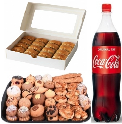 1 kg Cevizli Baklava Dahil Kuru Pasta Menüsü pasta