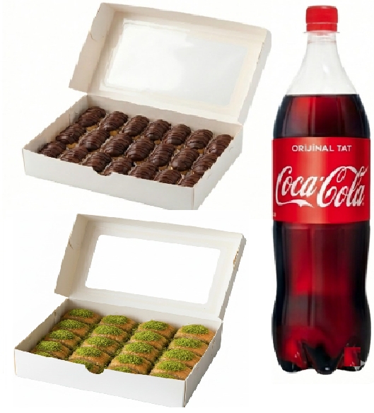 Pratik Paket Fıstıklı Baklava Menüsü pasta