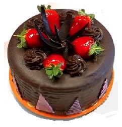 Bol Çikolatalı Yuvarlak 2-3 Kişilik Butik Pasta