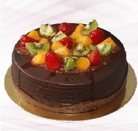 Zengin Tatlı 6-9 Kişilik Meyveli Çikolatalı Yaş Pasta