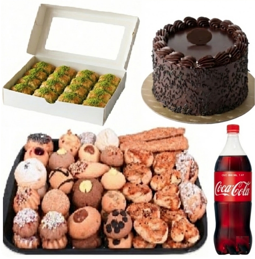 9-10 Kişilik Yaş Pasta Fıstıklı Menü - Gerçek Malzeme, Kusursuz Pasta