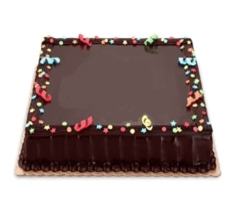 Düz Sade Tasarım 25 Kişilik Çikolatalı Yaş Pasta